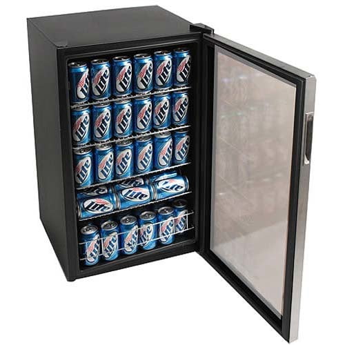 EdgeStar 103 Can 5 Bottle Beverage Cooler Stainless Steel