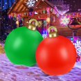 thumbnail image 2 of Bola de Navidad más vendida, decoraciones para exteriores, bolas de PVC extragrandes para patio, piscina, césped, porche, jardín, vacaciones, interior, sólido, 2 of 4