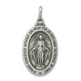 thumbnail image 1 of Beautiful Sterling Silver Antiqued Miraculous Medal, 1 of 2