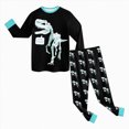 thumbnail image 6 of TOWED22 Fall Winter Toddler Boy Outfits 2Pcs Long Sleeve Graphic Round Neck Pullover Top Elastic Waist Joggers Soft Clothes Set(Mint Green,3-4 Y), 6 of 9