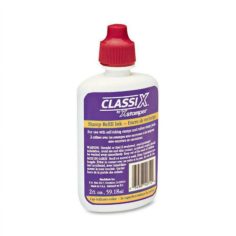 Refill Ink for Classix Stamps, 2 oz Bottle, Red Refill Ink for Classix Stamps, 2 oz Bottle, Red