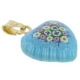 thumbnail image 2 of GlassOfVenice Murano Glass Millefiori Heart Pendant - Gold #5, 2 of 4