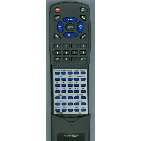 Replacement Remote for ILIVE REM-ITP280B, REMITP280B, RTREMITP280B, ITP280B