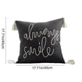 thumbnail image 3 of Funda de cojín bordada con borlas – Funda de almohada decorativa para sofá, sillón, sala de estar, dormitorio, oficina y decoración navideña – Poliéster lavable a máquina, 3 of 6