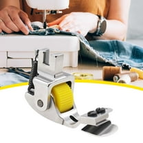 Multi-Function Invisible Zipper Guide Hem Foot, Adjustable Width Downward Folding Hemming Curling Presser Foot, Sewing Machine Accessories Hemming Tool, Hemming Tool, Sewing Machine Feet