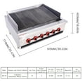 thumbnail image 2 of Hakka Brothers 36" Radiant Gas Charbroiler Commercial Gas Grill 6 Burners, 120,000 BTU, ETL Certified, 2 of 6