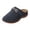 Navy, variant on Women's Thick Soled Slippers Round Close Toe Flower Hollow out Summer Sandals Casual Travel Wide Width Slip On Mules Slide on Potato Shoes Black Size 7.5