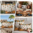 thumbnail image 5 of Orange Yellow Pumpkin Fall Outdoor Waterproof Pillow Covers, Thanksgiving Botanical Rustic Leaves Decorative Rectangle Throw Pillowcase Sofa Cushion Sham for Patio/Couch/Chair, 20"x12" 2 Pack, 5 of 8