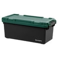 thumbnail image 2 of Remington 56 L Heavy Duty Trail Box Stackable Storage Bin with Latching Lids Black 2 Pack, 2 of 14
