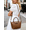 Brown, variant on PU Woven Embossed leather Women's top Handle Handbag Crossbody Purse, Purse Tote Bag with Adjustable Strap