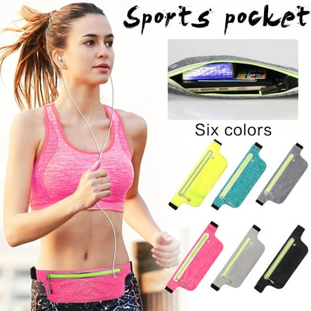 Running Belt Waist Pack - Adjustable Fanny Pouch for Running Gym Marathon Cycling for men women for iPhone, iPod, Samsung and Other