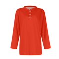 thumbnail image 6 of Women's Stand Collar 3/4 Sleeve Blouse Casual Basic Top All Season Fashion Trending Apparel, 6 of 6
