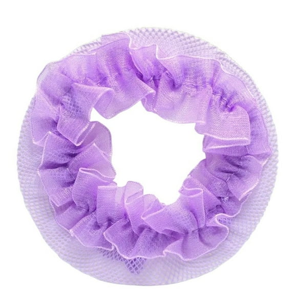 5pcs Beautiful Bun Cover Snood Women Hair Net Ballet Dance Skating Crochet Rhinestone Styling Headwear