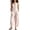 24a# Pink, variant on Womens Jumpsuit Dressy Sleeveless Jumpsuit Half Button Stand Collared Solid Color Overalls Loose Wide Leg Plaid Jumpsuits with Pockets Gingham Red M