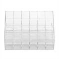 thumbnail image 4 of Soporte para pintalabios, rejillas de plástico transparente, 24 compartimentos, soporte de exhibición para pintalabios, organizador de maquillaje TUNC Sencillez, 4 of 5