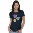 thumbnail image 4 of Funny Valentine's Conversation Hearts Women's Graphic T Shirt Tees Brisco Brands S, 4 of 5