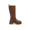 thumbnail image 3 of Steve Madden Priority Cognac Leather Chunky Lug Sole Rounded Toe Pull On Boots (Cognac Leather, 9.5), 3 of 9