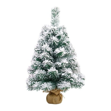 

HLONK Christmas Tree Desktop Ornaments Shopping Mall Window Decoration Supplies Falling Snow