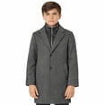 thumbnail image 2 of Adam Baker Boys 3/4 Length Wool Coat, Notched Collar, Removable Bib, 2 of 3