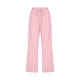 thumbnail image 4 of Pantalones de cintura alta y pierna ancha con cordón para mujer - Pantalones rectos elásticos de poliéster con bolsillos, 4 of 5