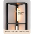 thumbnail image 5 of 64'' Burlywood LED Floor Lamp with Shelves - 3-Color Temp Stepless Dimmable Corner Standing Lamp for Living Room Bedroom Office, 5 of 8