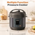 thumbnail image 4 of edx 3 Quart 10-in-1 Multi-Cooker, Stainless Steel Electric Pressure Cooker, Black, 4 of 10