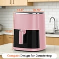 thumbnail image 4 of Atilioo 6.34QT Air Fryer, 12-in-1 Cook Modes, Touch Pad, Quick Crispy Meals, Dishwasher Safe Nonstick Basket, Pink, 4 of 9
