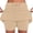 Khaki, variant on CIENVNSTG Versatile Skorts for Women High Waist Drawstring Tennis Skort with Built-In Anti-Chafe Shorts for Yoga Running Golf Black L
