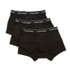 Calvin Klein Men's Cotton Classic Fit 3-Pack Trunk, Black,XL - US
