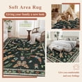 thumbnail image 4 of Ivalue Insect 5x8 Area Rug Washable Rugs for Living Room Low Pile Rug for Dining Room Bedroom Carpet Non Slip 5 by 8 Indoor (Black), 4 of 8