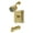 Brushed Brass, variant on Kingston Brass KB4650DL Concord Single-Handle Tub and Shower Faucet, Matte Black