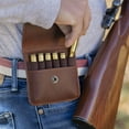 thumbnail image 4 of Allen Company Del Norte Leather Belt Loop Ammo Holder, Holds 6 Cartridges, Brown, 4 of 5