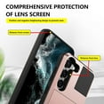 thumbnail image 4 of FIEWESEY Compatible with Samsung Galaxy S23 Case Wallet Card Holder Sliding Cover Credit Card Slot ID Pocket Dual Layer Hybrid Protective for Samsung Galaxy S23(Rose Gold), 4 of 7