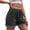 Black gray, variant on Zoeecloth Womens Shorts Denim/Denim Shorts Women/Elastic Denim Shorts for Women//Plus Size Jean Shorts/Elastic Waist Denim Shorts S-XXL