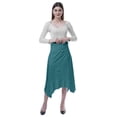 thumbnail image 2 of Moomaya Jupe Midi Mouchoir pour Femmes Taille Haute Décontractée Été, 2 of 6