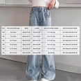 thumbnail image 4 of CAUYDY Tween Girl Embroidered Jeans School Girls Elastic Waist Denim Bottom Pants with Pocket Sizes 9-11 Years, 4 of 6