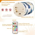 thumbnail image 4 of Set of 2 Flameless Candles Lights with Remote Control Flickering LED Candles Electric Candles for Home Decor Parties Watercolor Blue Butterfly, 4 of 7