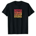 thumbnail image 1 of AALJY Easter Spring Vibes And Chocolate Dreams Vintage T-Shirt, 1 of 5