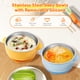 thumbnail image 3 of 4 Pzas de Tazones para Bebé de Acero Inoxidable 304 con Funda de Silicona Removible, Tazones Antideslizantes con Succión para Niños Pequeños, Contenedores de Refrigerios para Alimentación de Niños, 3 of 11