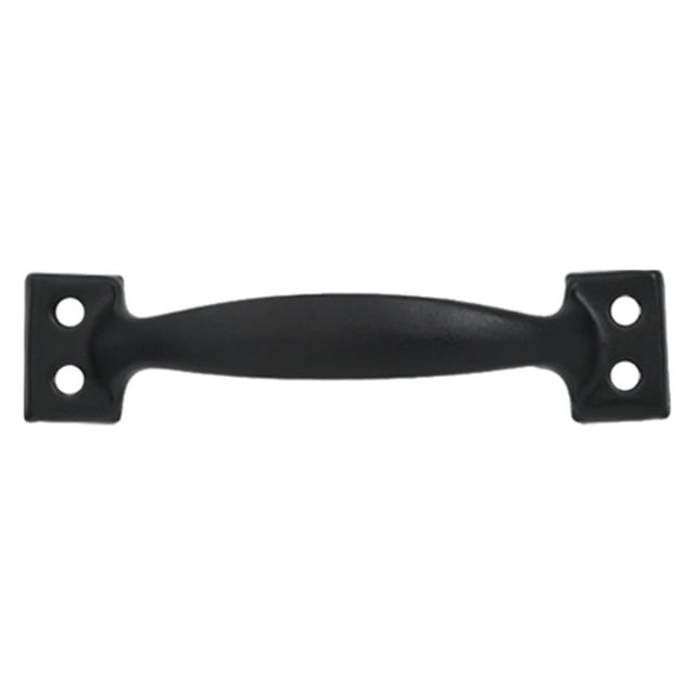 Antique Bow Style Door Pull Handle Heavy Barn Door Handle 3 In Fence Gate Handle Coating Easy to Install Metal Sliding Door Pulls for Garage Pantry (4 Styles)