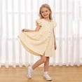 thumbnail image 2 of Splozh Baby Dresses 2T 3T 4T 5T 6T 7T Toddler Fall Dress with Bag Girls Ruffle Dress Casual Summer Clothes for Baby Girls,White,2-3 Years, 2 of 9