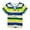 Green, variant on REDARER Toddler Boys' Summer Colorful Striped Tee - Short Sleeve Kids Cute Casual Comfort Top,11-12 Years