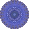thumbnail image 1 of Ahgly Company Machine Washable Indoor Round Transitional Purple Area Rugs, 4' Round, 1 of 7