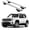 Silver, variant on ERKUL Roof Rack Cross Bars for Jeep Renegade 2015-2024 | Aluminum Crossbars with Anti Theft Lock for Rooftop | Compatible with Raised Rails - Black