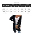 thumbnail image 2 of Long Sleeve Cable Knit Long Cardigan for Women 2023 Fall Winter Chunky Open Front Button Sweaters with Pockets - S, 2 of 6