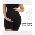 thumbnail image 3 of KUNINDOME Maternity Shapewear Spandex, Belly Support, Prevent Thigh Chaffing, Nude + Black, 2X-Large, 3 of 6