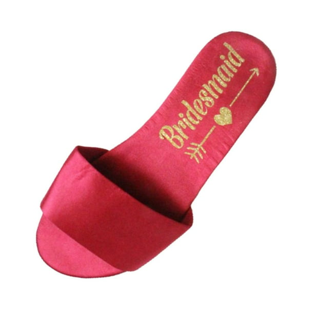 Zapatils de boda con punta abierta de , zapatos de despedida de soltera para honor, Rojo EUR 37 Zulema Zapatillas de boda