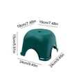 thumbnail image 3 of Qiopertar Low Plastic Stepping Stool with Non-Slip Base, Bathroom Step Stool for Living Room Shower Kitchen, 3 of 7
