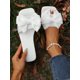 thumbnail image 1 of Butterfly Knot Slippers Women's Fashionable Slip-resistant Beach Shoes, Open-toed Slides For Outdoor Activities, 1 of 4