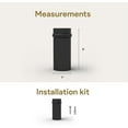 thumbnail image 2 of Mega Handles | Round Floor Door Stopper 3 inches | Matte Black, 2 of 4